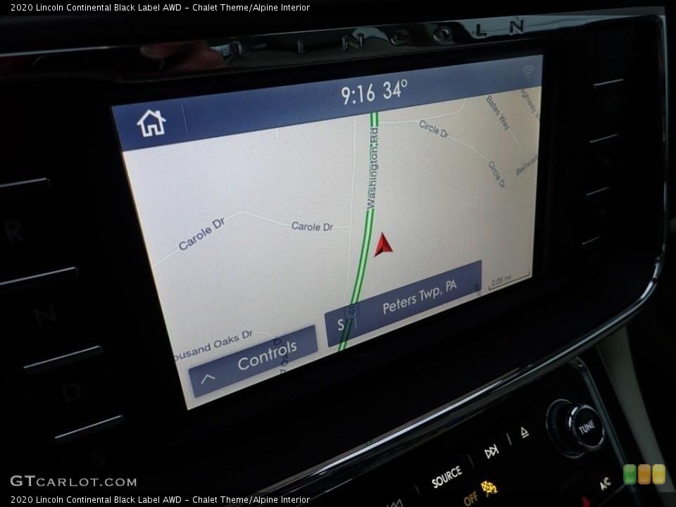Chalet Theme/Alpine Interior Navigation for the 2020 Lincoln Continental Black Label AWD #140656210