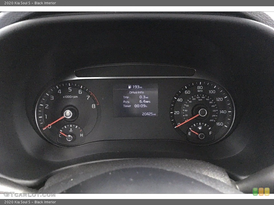 Black Interior Gauges for the 2020 Kia Soul S #140657176