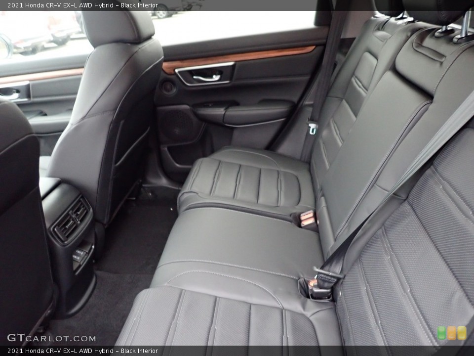 Black Interior Rear Seat for the 2021 Honda CR-V EX-L AWD Hybrid #140657546
