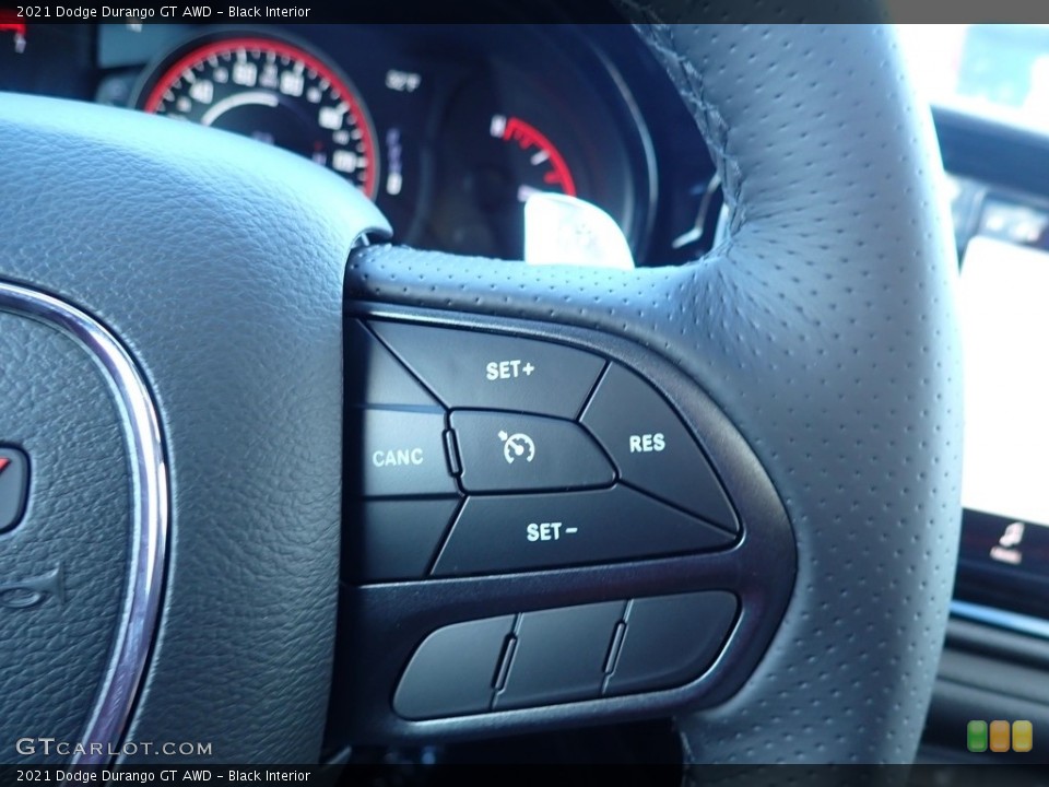 Black Interior Steering Wheel for the 2021 Dodge Durango GT AWD #140657587