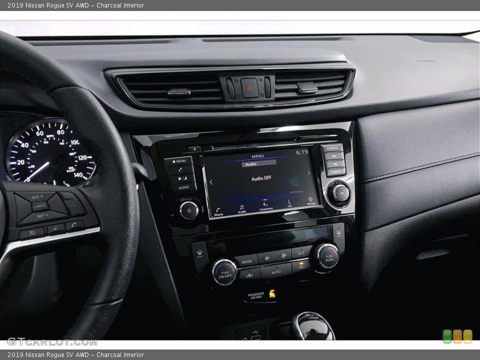 Charcoal Interior Controls for the 2019 Nissan Rogue SV AWD #140657638