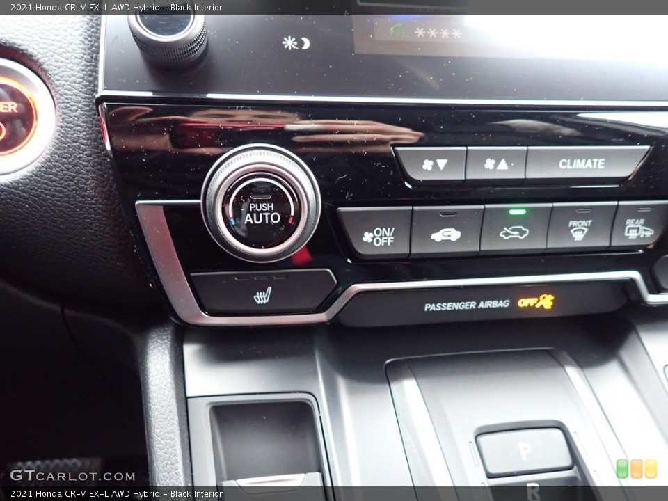 Black Interior Controls for the 2021 Honda CR-V EX-L AWD Hybrid #140657683