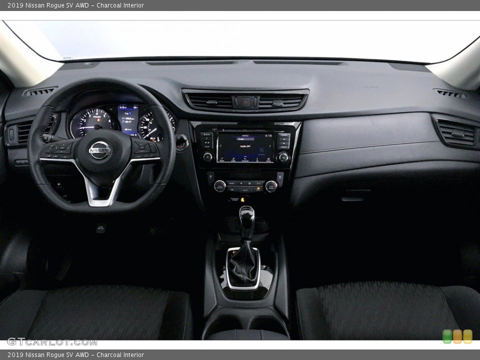 Charcoal Interior Dashboard for the 2019 Nissan Rogue SV AWD #140657854