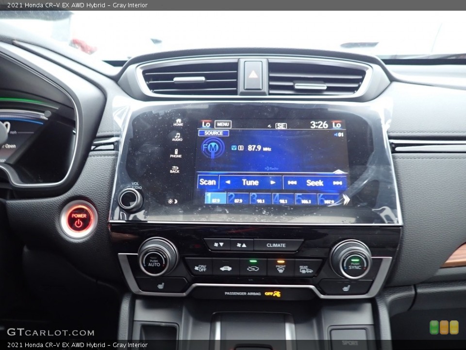 Gray Interior Controls for the 2021 Honda CR-V EX AWD Hybrid #140658853