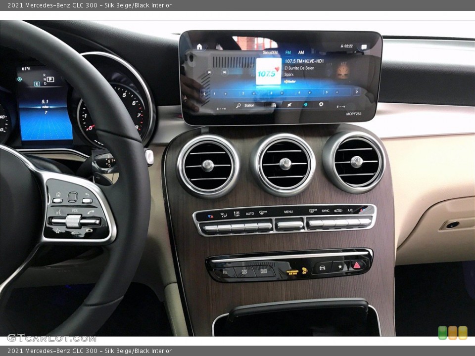 Silk Beige/Black Interior Controls for the 2021 Mercedes-Benz GLC 300 #140662576