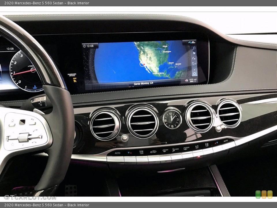 Black Interior Controls for the 2020 Mercedes-Benz S 560 Sedan #140663605