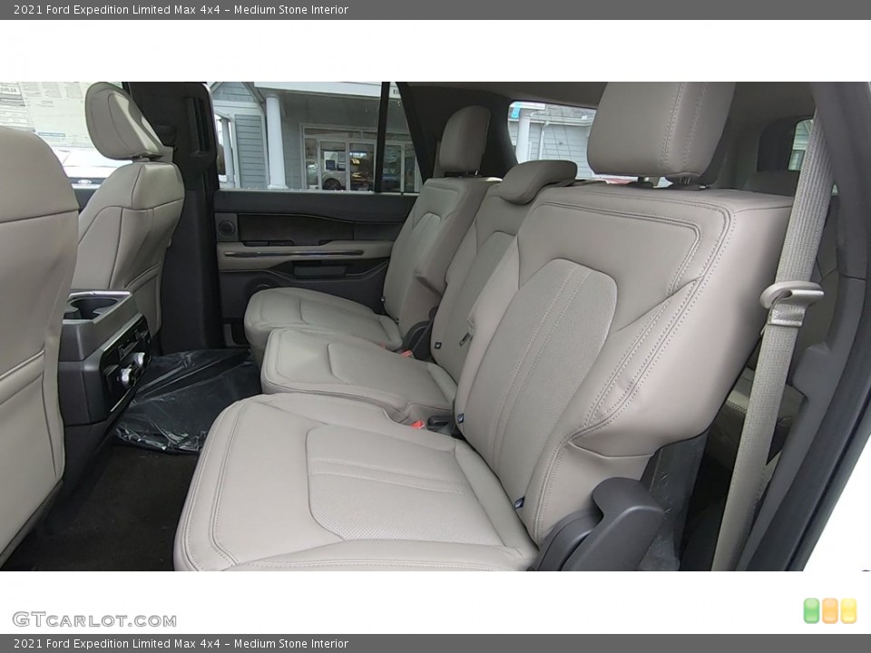 Medium Stone Interior Rear Seat for the 2021 Ford Expedition Limited Max 4x4 #140665250