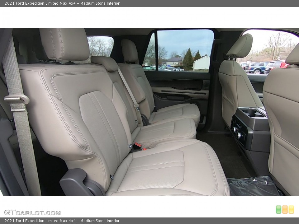 Medium Stone Interior Rear Seat for the 2021 Ford Expedition Limited Max 4x4 #140665370