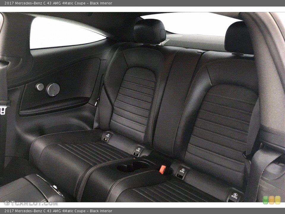 Black Interior Rear Seat for the 2017 Mercedes-Benz C 43 AMG 4Matic Coupe #140670926