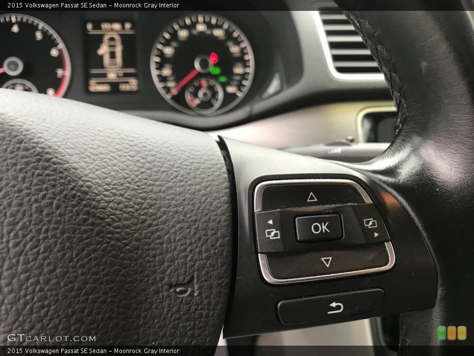 Moonrock Gray Interior Steering Wheel for the 2015 Volkswagen Passat SE Sedan #140676894