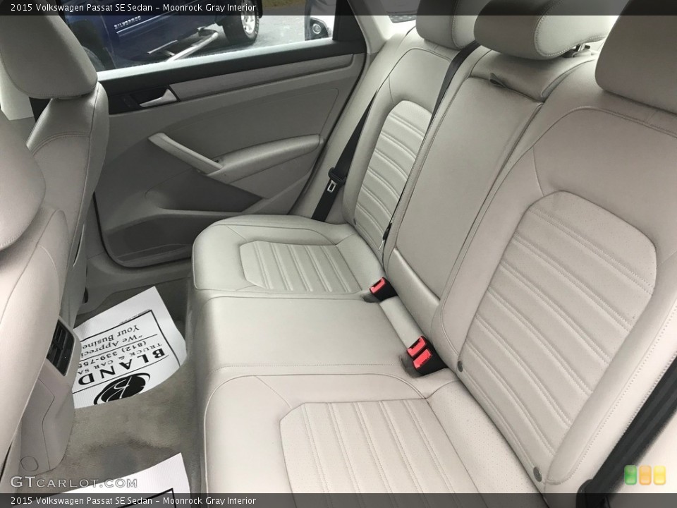 Moonrock Gray Interior Rear Seat for the 2015 Volkswagen Passat SE Sedan #140677110
