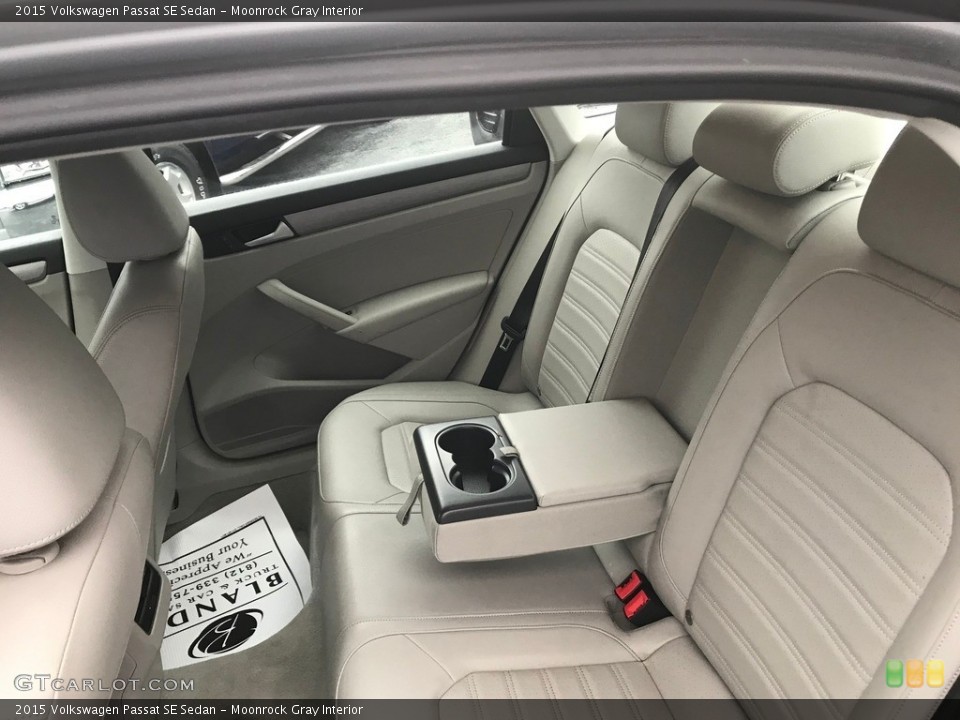 Moonrock Gray Interior Rear Seat for the 2015 Volkswagen Passat SE Sedan #140677125
