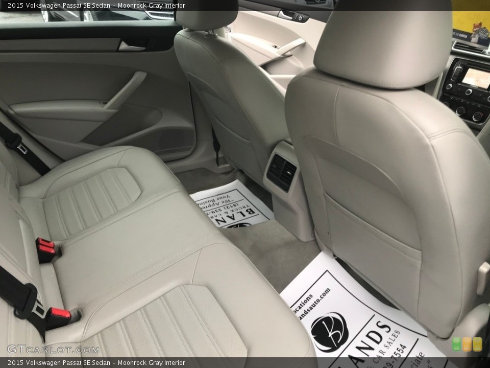 Moonrock Gray Interior Rear Seat for the 2015 Volkswagen Passat SE Sedan #140677151