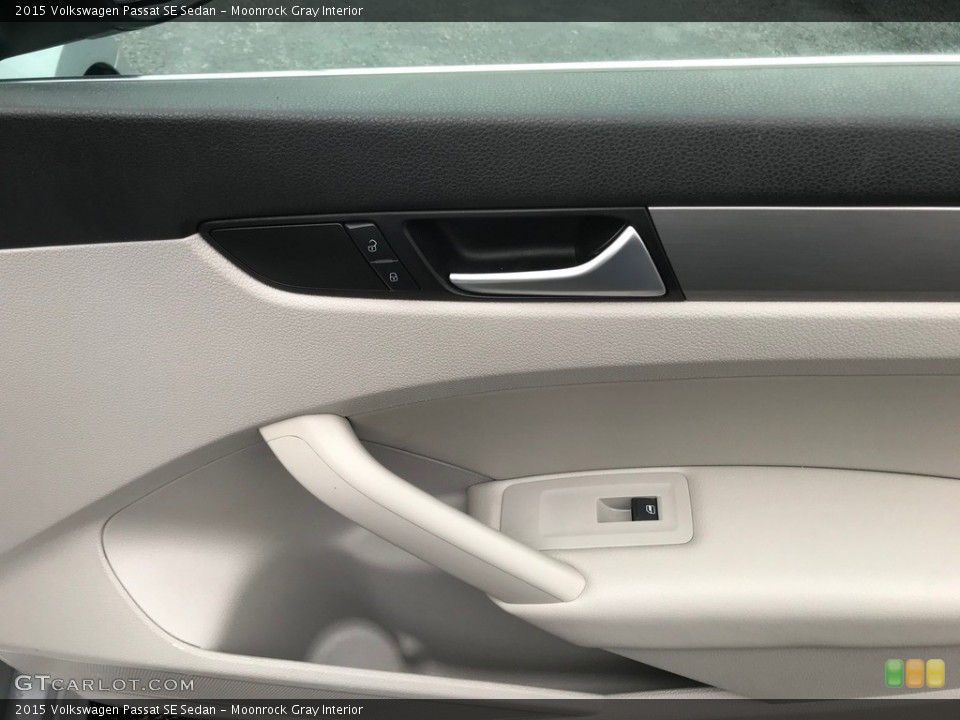 Moonrock Gray Interior Door Panel for the 2015 Volkswagen Passat SE Sedan #140677155