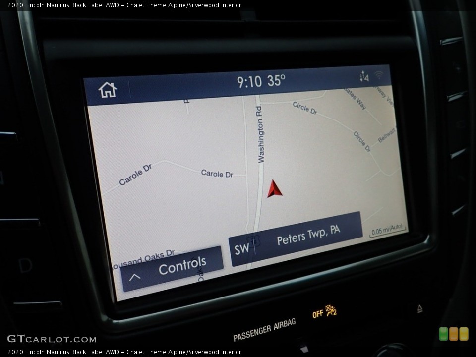 Chalet Theme Alpine/Silverwood Interior Navigation for the 2020 Lincoln Nautilus Black Label AWD #140680416