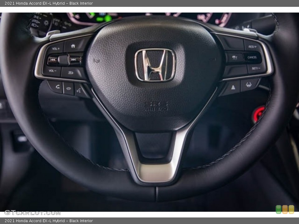 Black Interior Steering Wheel for the 2021 Honda Accord EX-L Hybrid #140681655
