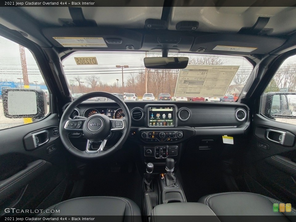 Black Interior Dashboard for the 2021 Jeep Gladiator Overland 4x4 #140683104