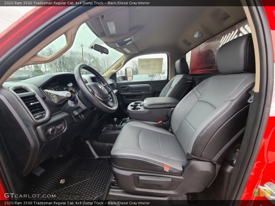 Black/Diesel Gray Interior Photo for the 2020 Ram 3500 Tradesman Regular Cab 4x4 Dump Truck #140683950