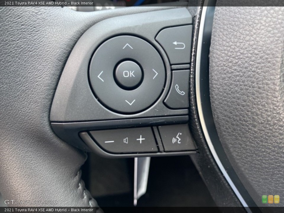 Black Interior Steering Wheel for the 2021 Toyota RAV4 XSE AWD Hybrid #140685225
