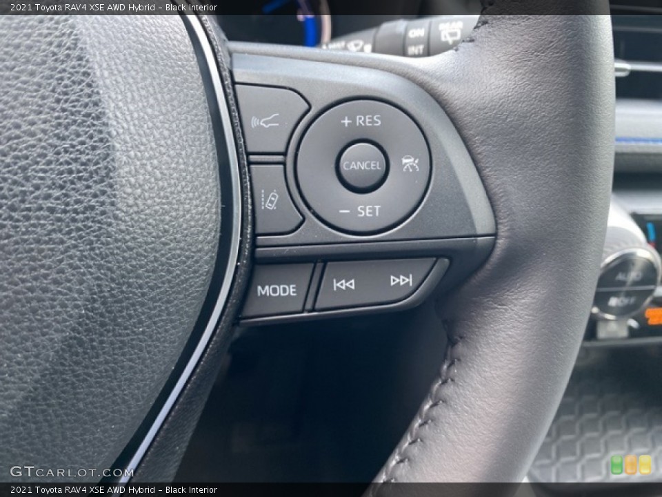 Black Interior Steering Wheel for the 2021 Toyota RAV4 XSE AWD Hybrid #140685242