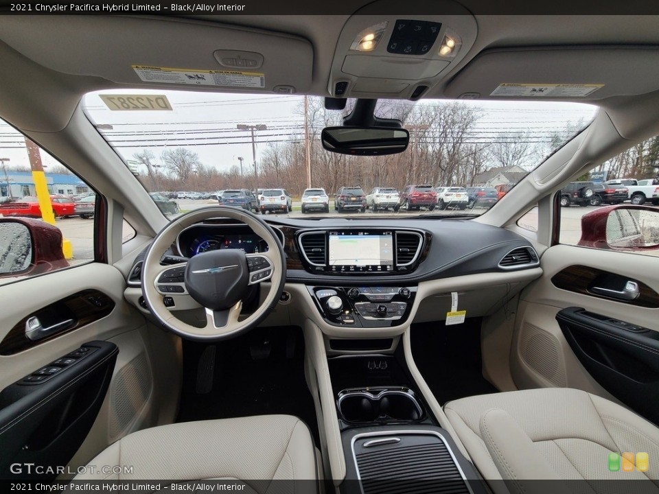 Black/Alloy Interior Photo for the 2021 Chrysler Pacifica Hybrid Limited #140685957