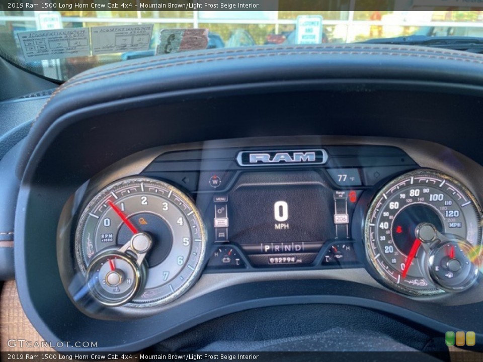 Mountain Brown/Light Frost Beige Interior Gauges for the 2019 Ram 1500 Long Horn Crew Cab 4x4 #140688270
