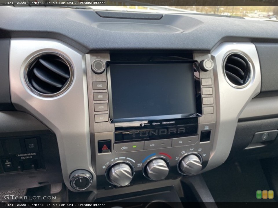 Graphite Interior Controls for the 2021 Toyota Tundra SR Double Cab 4x4 #140689059