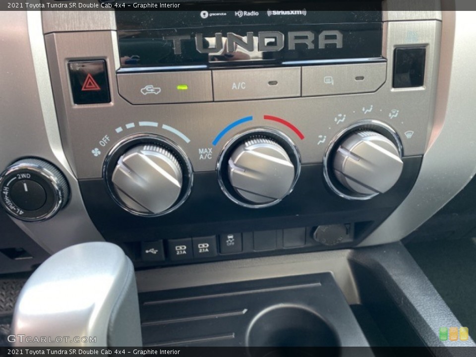 Graphite Interior Controls for the 2021 Toyota Tundra SR Double Cab 4x4 #140689209