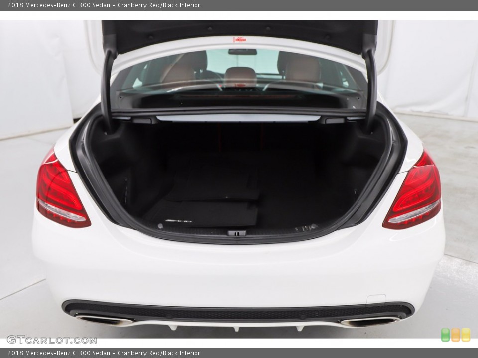Cranberry Red/Black Interior Trunk for the 2018 Mercedes-Benz C 300 Sedan #140690367