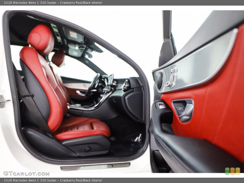Cranberry Red/Black Interior Photo for the 2018 Mercedes-Benz C 300 Sedan #140690985