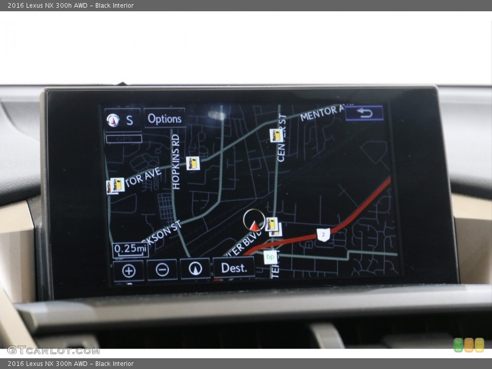 Black Interior Navigation for the 2016 Lexus NX 300h AWD #140695803
