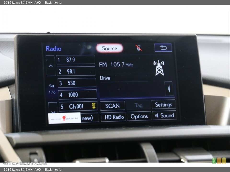 Black Interior Audio System for the 2016 Lexus NX 300h AWD #140695821