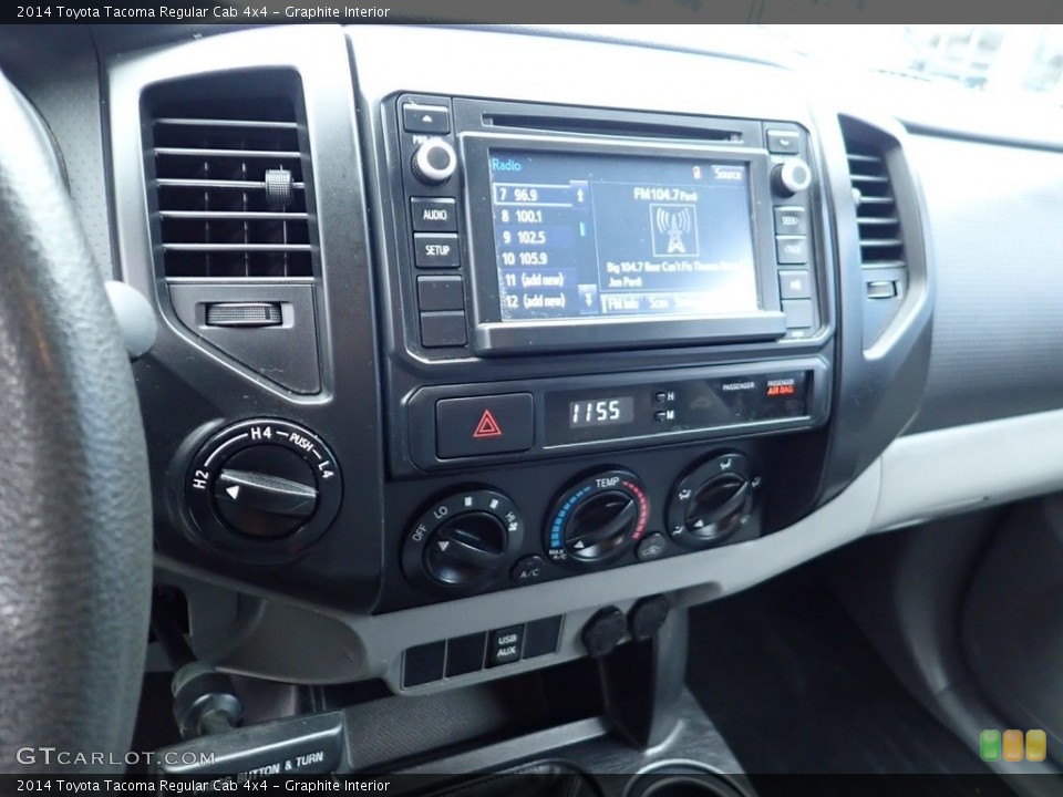 Graphite Interior Controls for the 2014 Toyota Tacoma Regular Cab 4x4 #140696172
