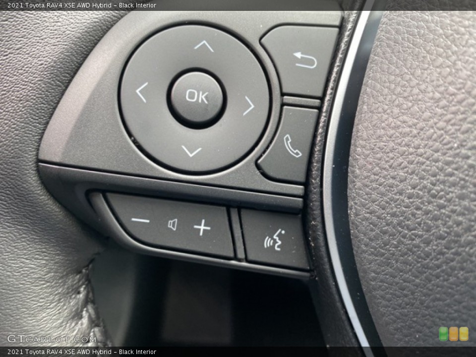 Black Interior Steering Wheel for the 2021 Toyota RAV4 XSE AWD Hybrid #140698071