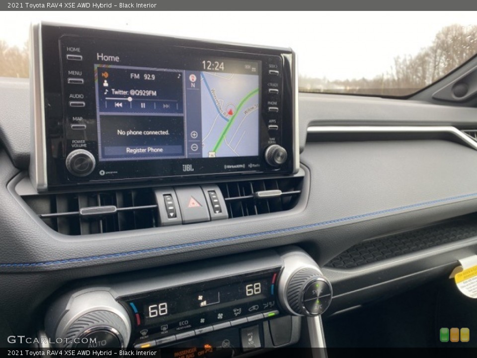 Black Interior Navigation for the 2021 Toyota RAV4 XSE AWD Hybrid #140698107