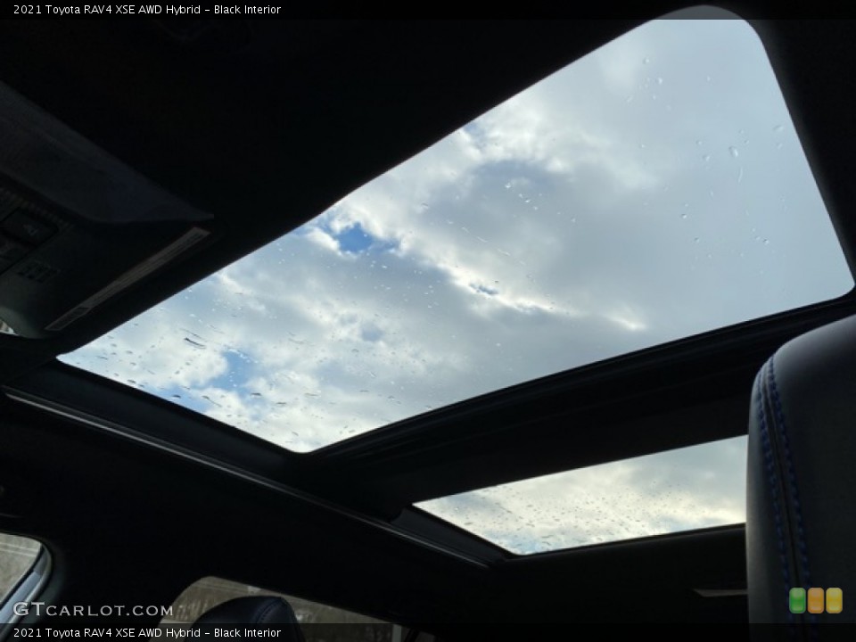 Black Interior Sunroof for the 2021 Toyota RAV4 XSE AWD Hybrid #140698140