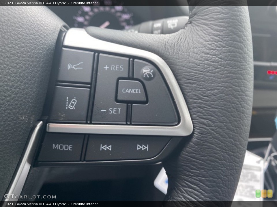 Graphite Interior Steering Wheel for the 2021 Toyota Sienna XLE AWD Hybrid #140701648