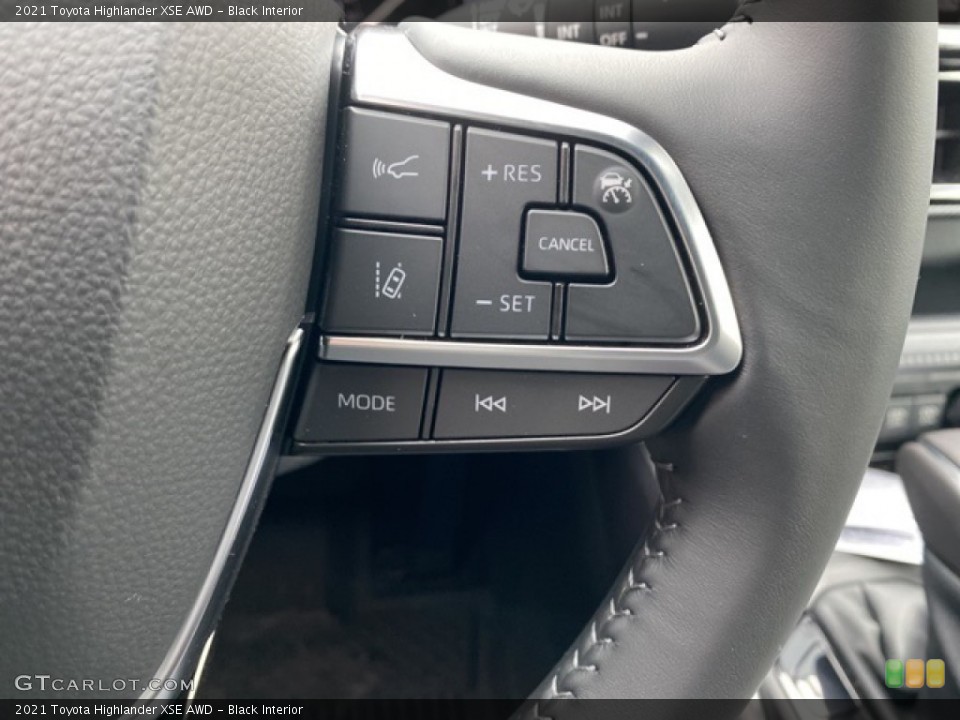 Black Interior Steering Wheel for the 2021 Toyota Highlander XSE AWD #140702774