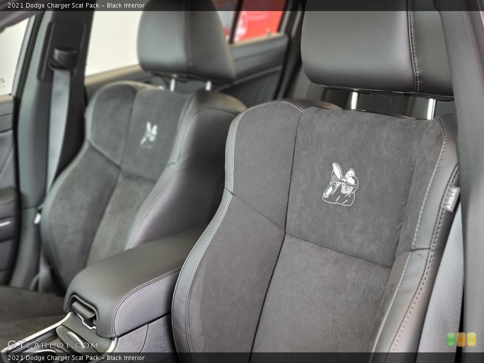 Black Interior Front Seat for the 2021 Dodge Charger Scat Pack #140704802