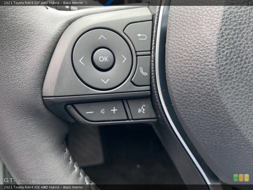 Black Interior Steering Wheel for the 2021 Toyota RAV4 XSE AWD Hybrid #140706383
