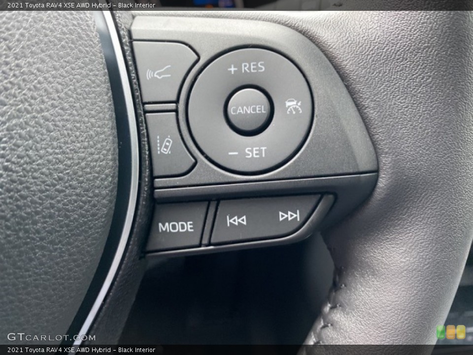 Black Interior Steering Wheel for the 2021 Toyota RAV4 XSE AWD Hybrid #140706405