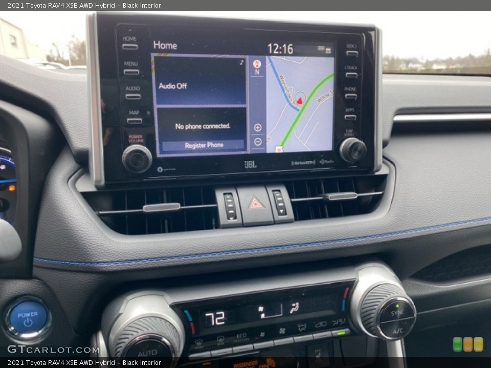 Black Interior Navigation for the 2021 Toyota RAV4 XSE AWD Hybrid #140706424