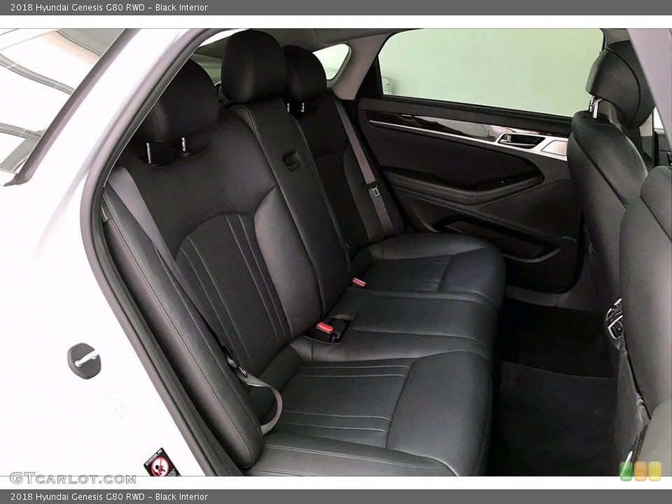 Black Interior Rear Seat for the 2018 Hyundai Genesis G80 RWD #140706446