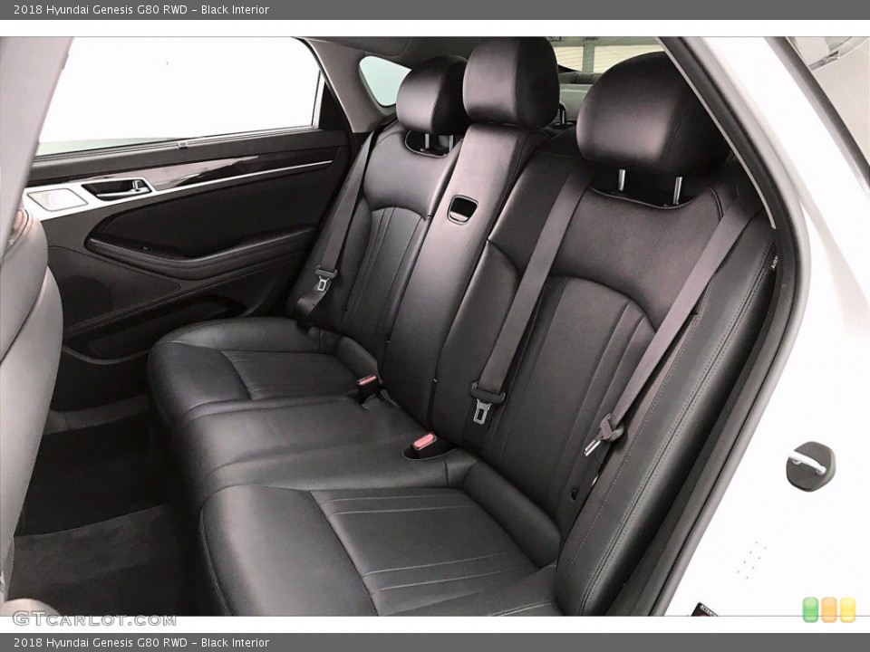Black Interior Rear Seat for the 2018 Hyundai Genesis G80 RWD #140706471