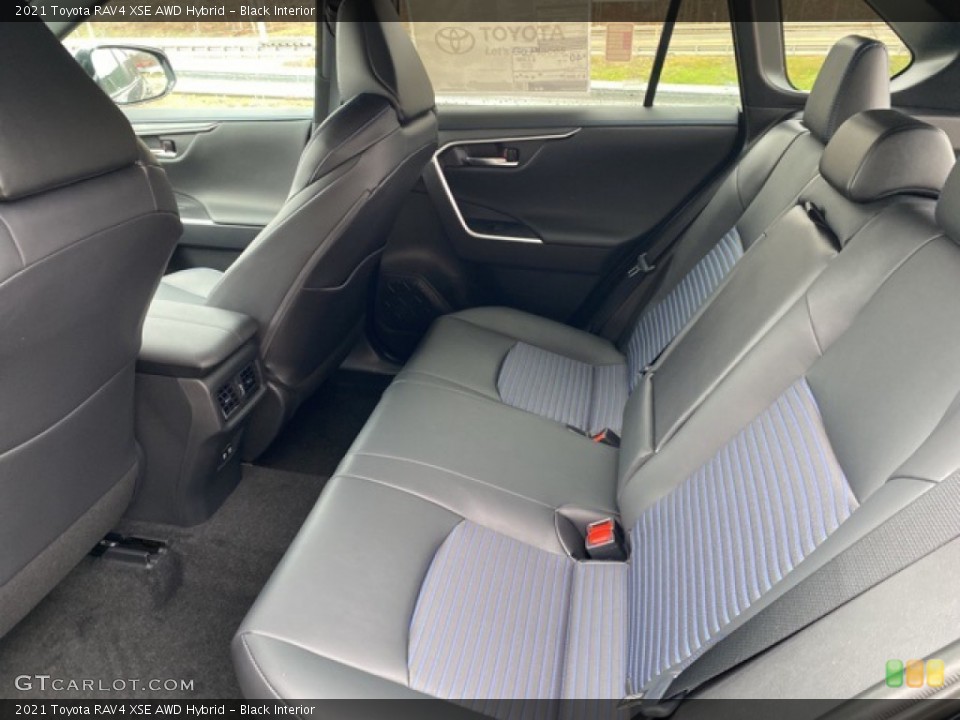 Black Interior Rear Seat for the 2021 Toyota RAV4 XSE AWD Hybrid #140706899