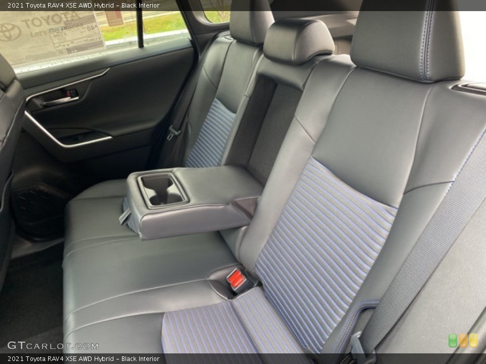Black Interior Rear Seat for the 2021 Toyota RAV4 XSE AWD Hybrid #140706914