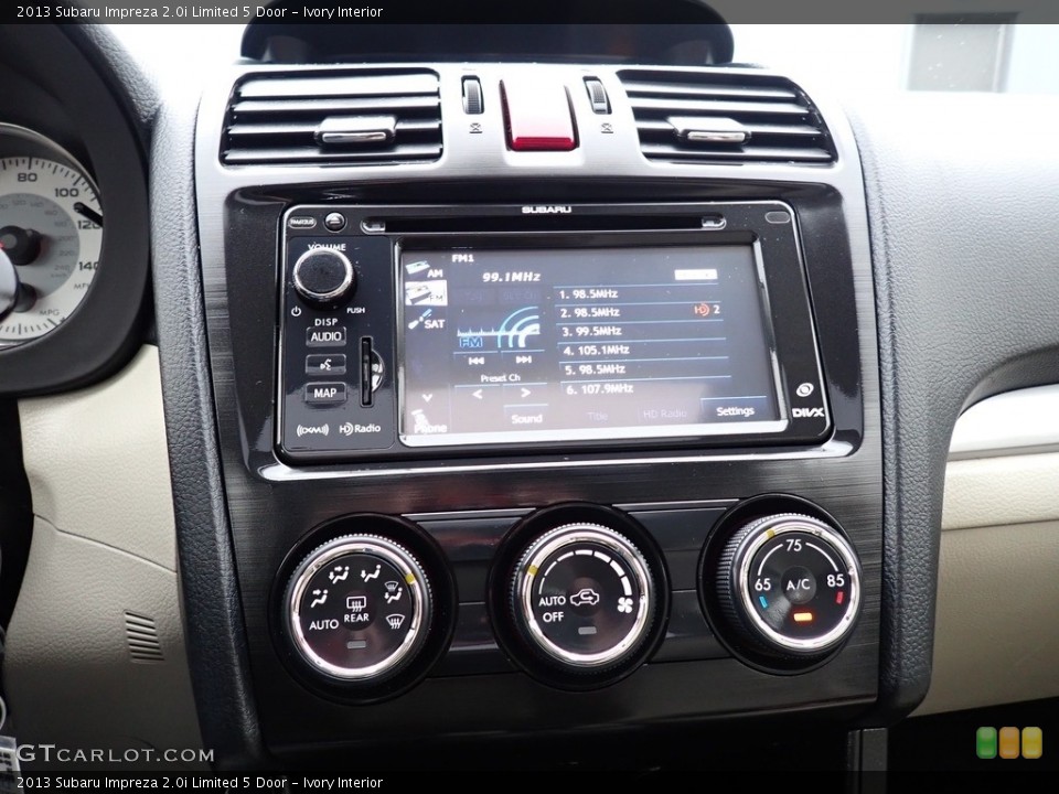 Ivory Interior Controls for the 2013 Subaru Impreza 2.0i Limited 5 Door #140707196
