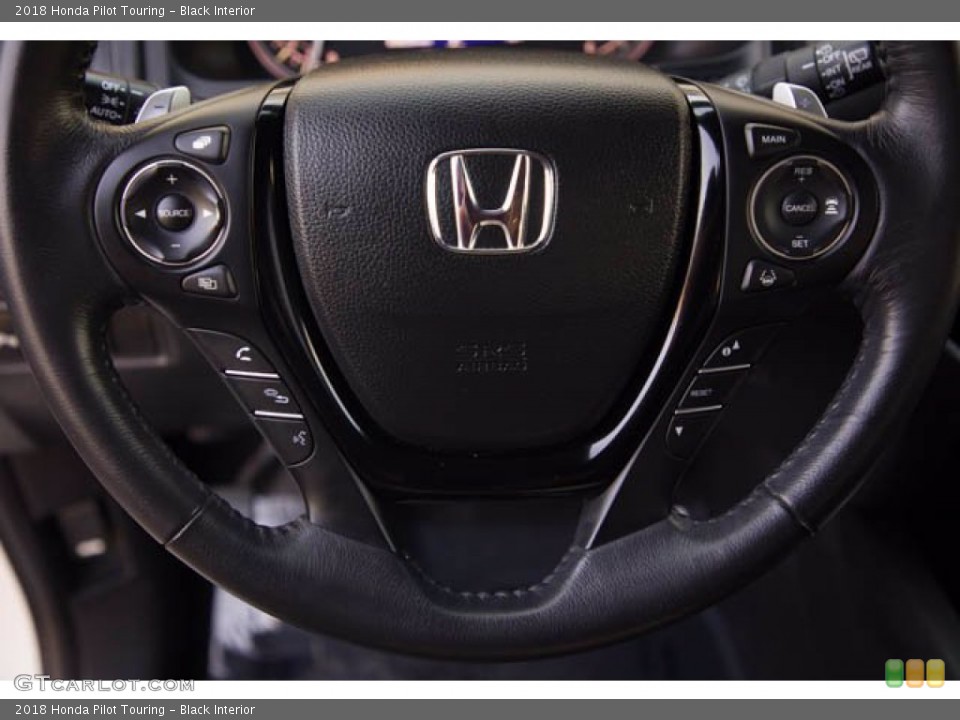 Black Interior Steering Wheel for the 2018 Honda Pilot Touring #140709176