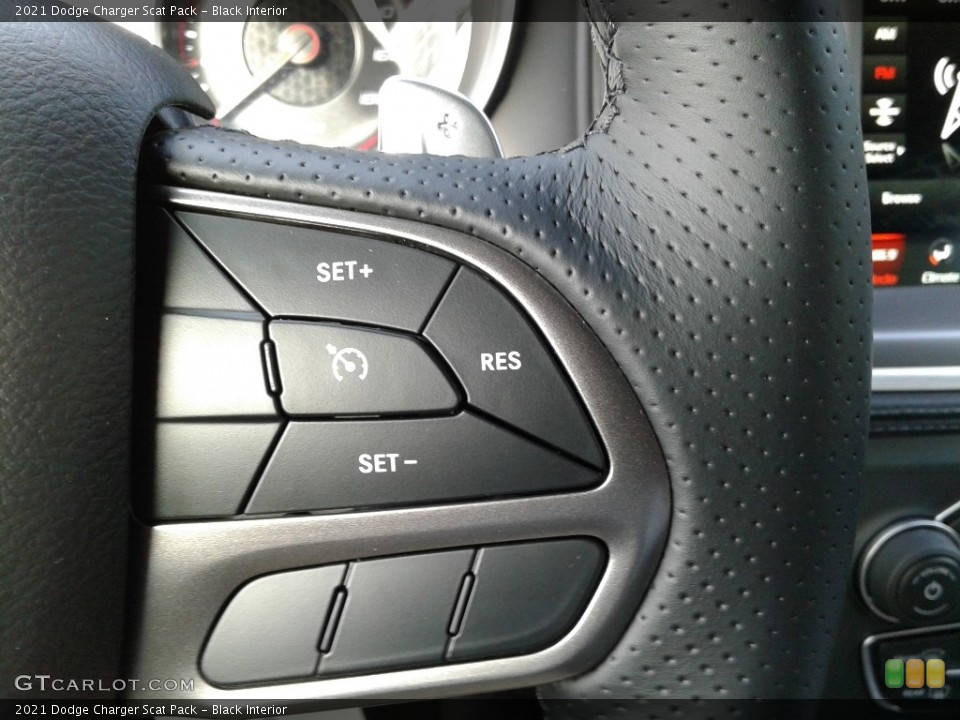 Black Interior Steering Wheel for the 2021 Dodge Charger Scat Pack #140709674