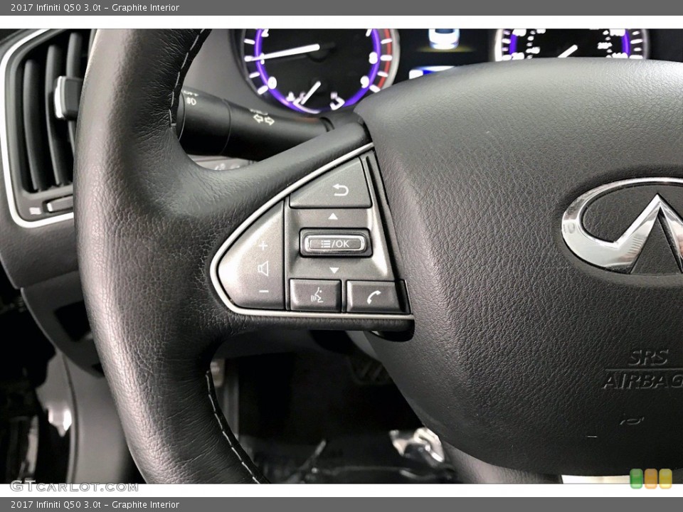 Graphite Interior Steering Wheel for the 2017 Infiniti Q50 3.0t #140709974